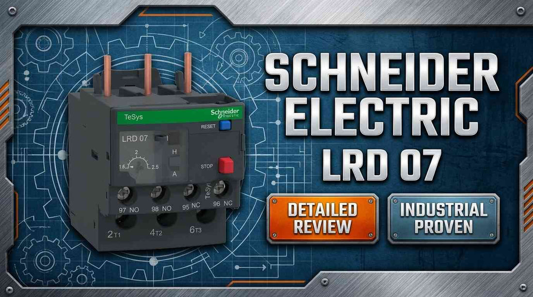 Schneider Electric LRD07 TeSys Deca thermal overload relay direct-mount on LC1D contactor for three-phase motor starter