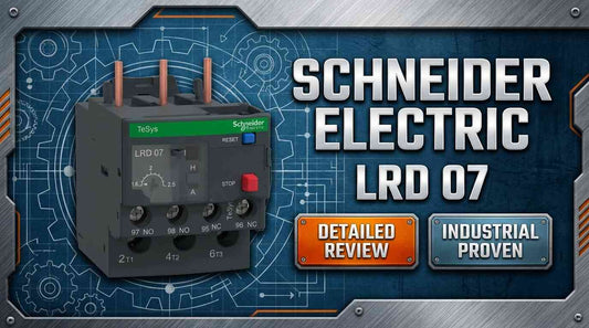 Schneider Electric LRD07 TeSys Deca thermal overload relay direct-mount on LC1D contactor for three-phase motor starter