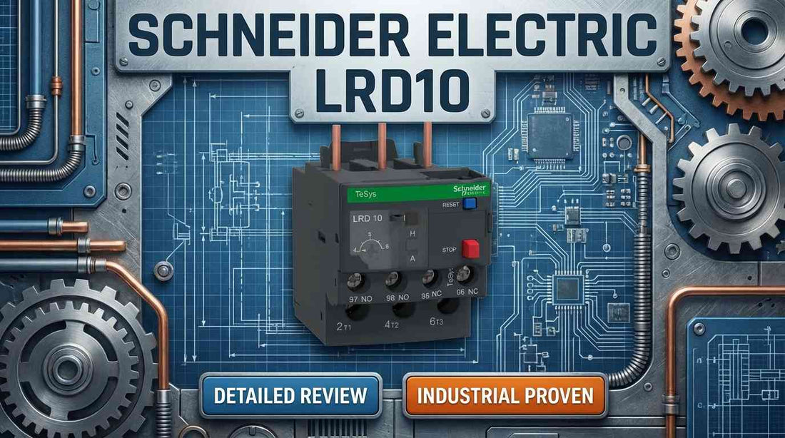 Schneider Electric LRD10 TeSys Deca thermal overload relay 4 to 6A Class 10 for three-phase motor protection