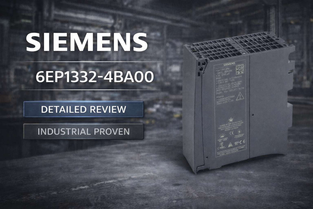 Siemens 6EP1332-4BA00 SIMATIC PM 1507 24V 3A stabilized power supply module mounted on S7-1500 DIN rail