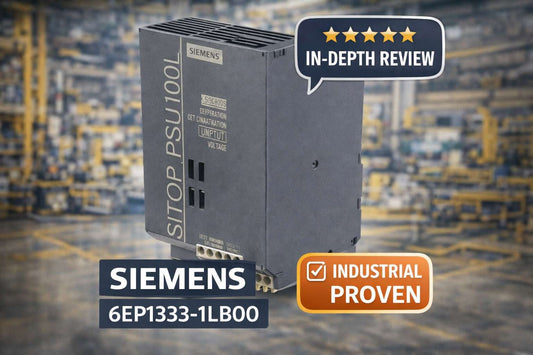 Siemens 6EP1333-1LB00 SITOP PSU100L 24V 5A DIN rail power supply for industrial automation control cabinets