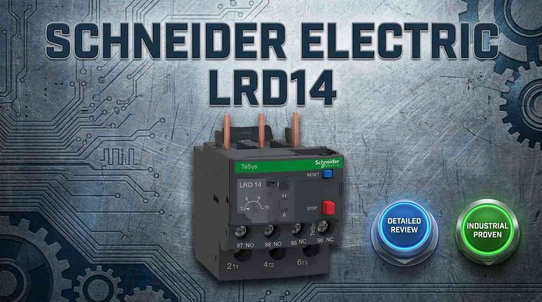 Schneider Electric LRD14 TeSys Deca thermal overload relay 7 to 10A three-phase motor protection relay