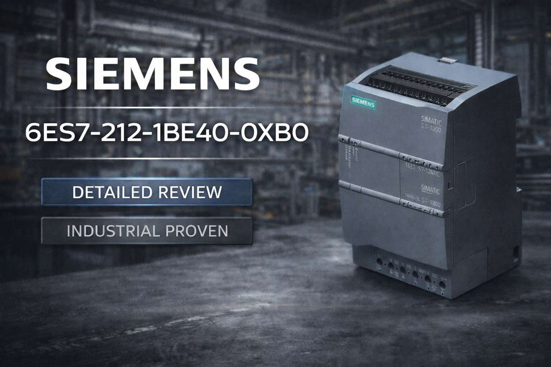 Siemens 6ES7212-1BE40-0XB0 CPU 1212C compact PLC with relay outputs and PROFINET for machine automation