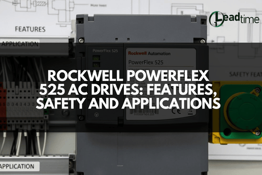 Rockwell PowerFlex 525 AC Drive installed in industrial control panel with Siemens PLC