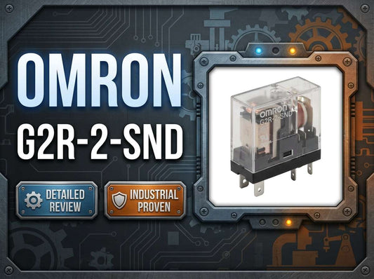 Omron G2R-2-SND DC24(S) slim plug-in DPDT relay with LED indicator for 24VDC control panels