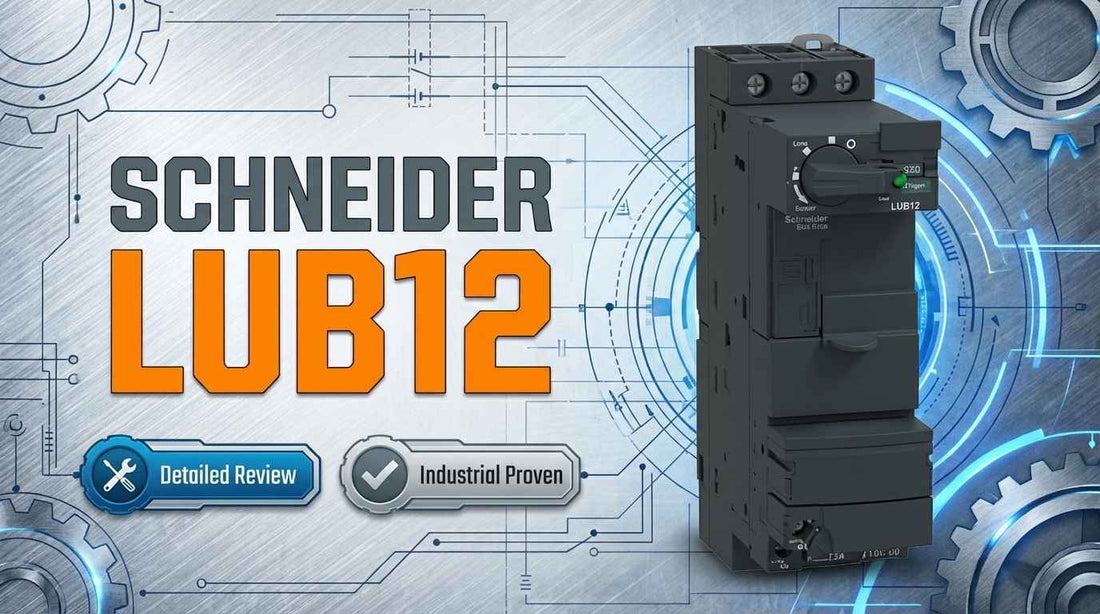 Schneider Electric LUB12 TeSys U 3-pole 12A non-reversing power base module for industrial motor starters