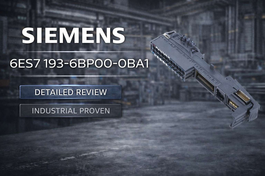 Siemens 6ES7193-6BP00-0BA1 ET 200SP BU15-P16 type A1 base unit with push-in terminals for industrial distributed I/O automation