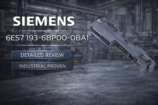 Siemens 6ES7193-6BP00-0BA1 ET 200SP BU15-P16 type A1 base unit with push-in terminals for industrial distributed I/O automation