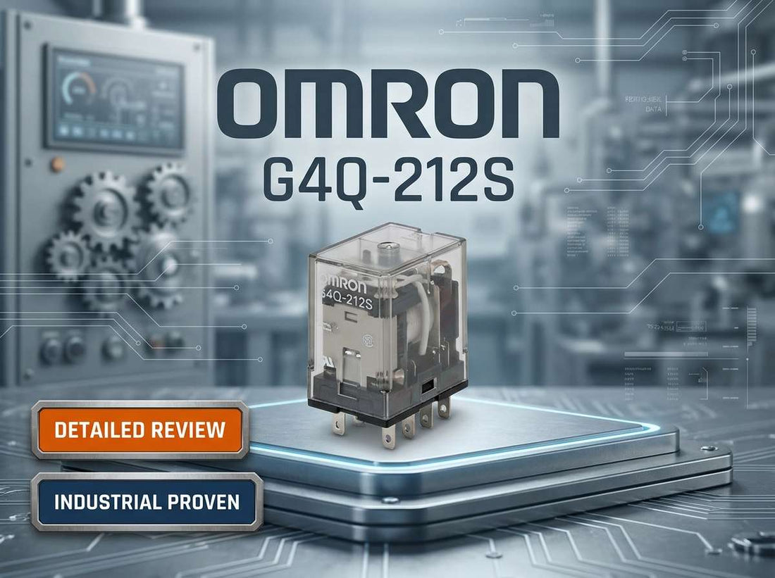 Omron G4Q-212S plug-in DPDT ratchet relay 8-pin for industrial control panel latching applications