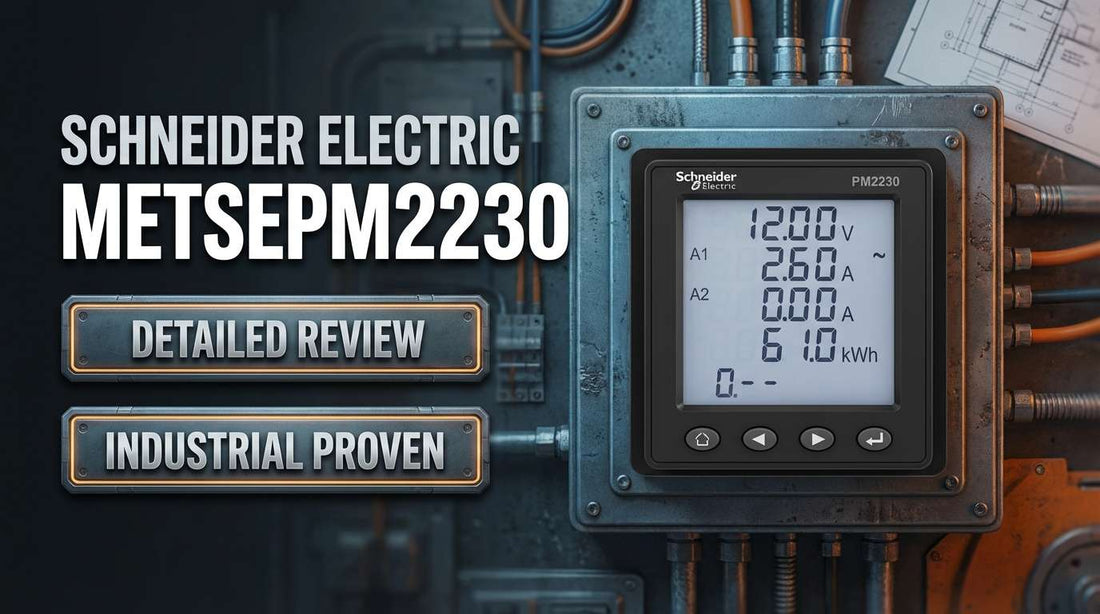 Schneider Electric METSEPM2230 EasyLogic PM2230 Class 0.5S power and energy meter with RS485 and LCD display for DIN rail panel installation