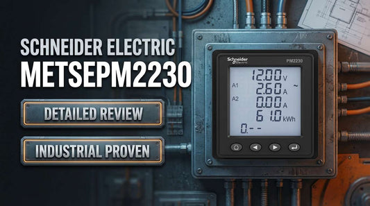 Schneider Electric METSEPM2230 EasyLogic PM2230 Class 0.5S power and energy meter with RS485 and LCD display for DIN rail panel installation