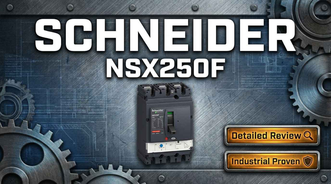 Schneider Electric ComPacT NSX250F 3-pole 250A molded case circuit breaker for industrial power distribution panels