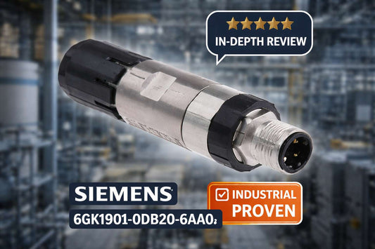 Siemens 6GK1901-0DB20-6AA0 IE FC M12 Plug PRO D-coded metal connector for PROFINET Industrial Ethernet field installation