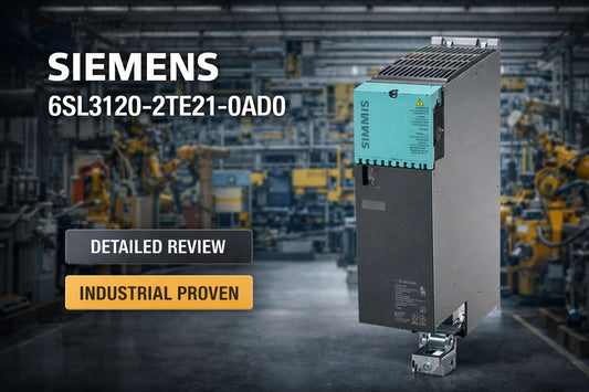 Siemens 6SL3120-2TE21-0AD0 SINAMICS S120 Double Motor Module Booksize D-type for dual AC motor control in industrial automation cabinets