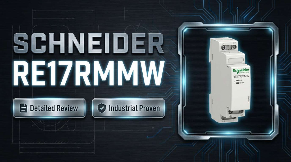 Schneider Electric RE17RMMW multifunction DIN rail timer relay 8A 12-240V for industrial panel automation