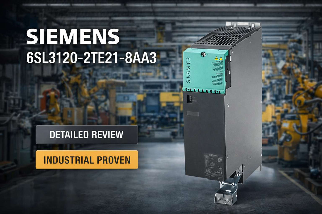 Siemens 6SL3120-2TE21-8AA3 SINAMICS S120 booksize double motor module for dual-axis industrial drive applications