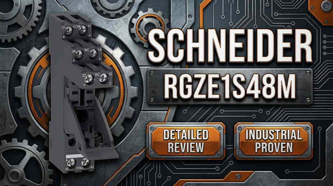 Schneider Electric RGZE1S48M DIN rail relay socket for RXG2 plug-in relays, 5A 250V screw terminal, Harmony series