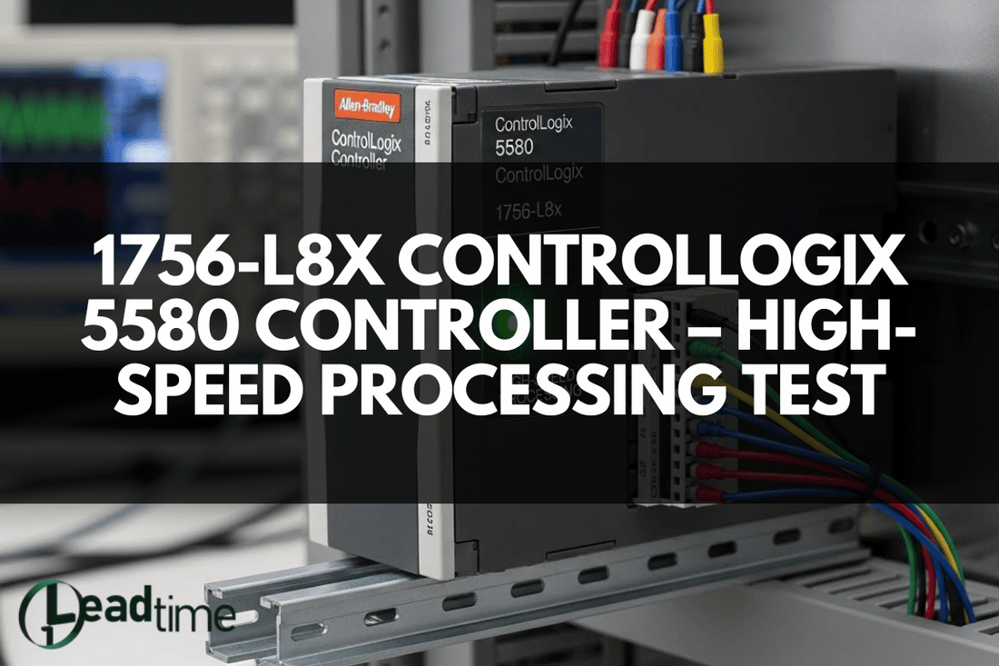 Allen Bradley 1756-L8x ControlLogix 5580 Controller in an industrial automation control panel