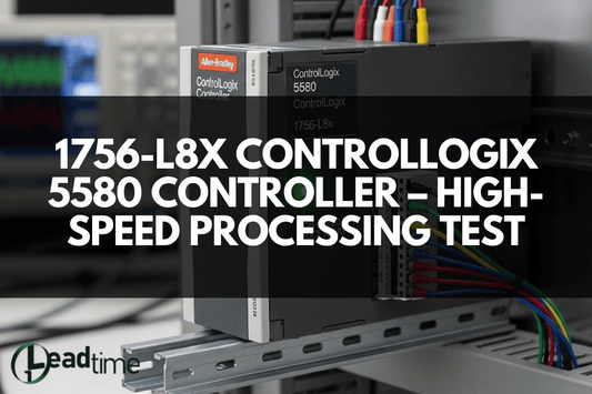 Allen Bradley 1756-L8x ControlLogix 5580 Controller in an industrial automation control panel
