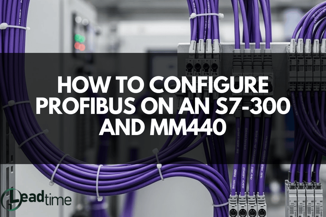 Siemens S7-300 PLC connected to Micromaster 440 VFD via PROFIBUS network for industrial automation