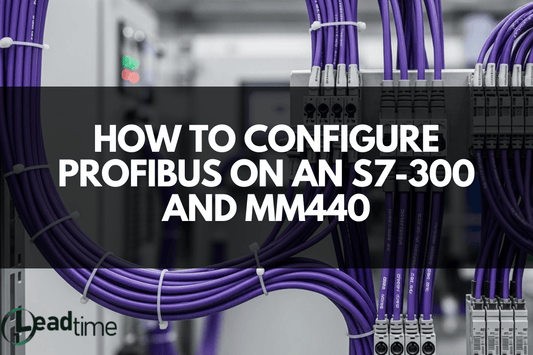 Siemens S7-300 PLC connected to Micromaster 440 VFD via PROFIBUS network for industrial automation