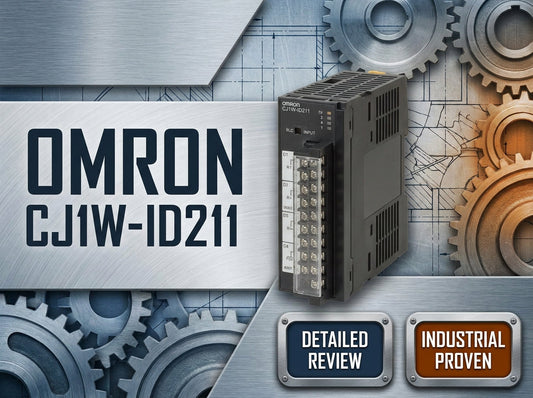 Omron CJ1W-ID211 24 VDC 16-point DC input module for CJ1 and CJ2 PLC rack expansion