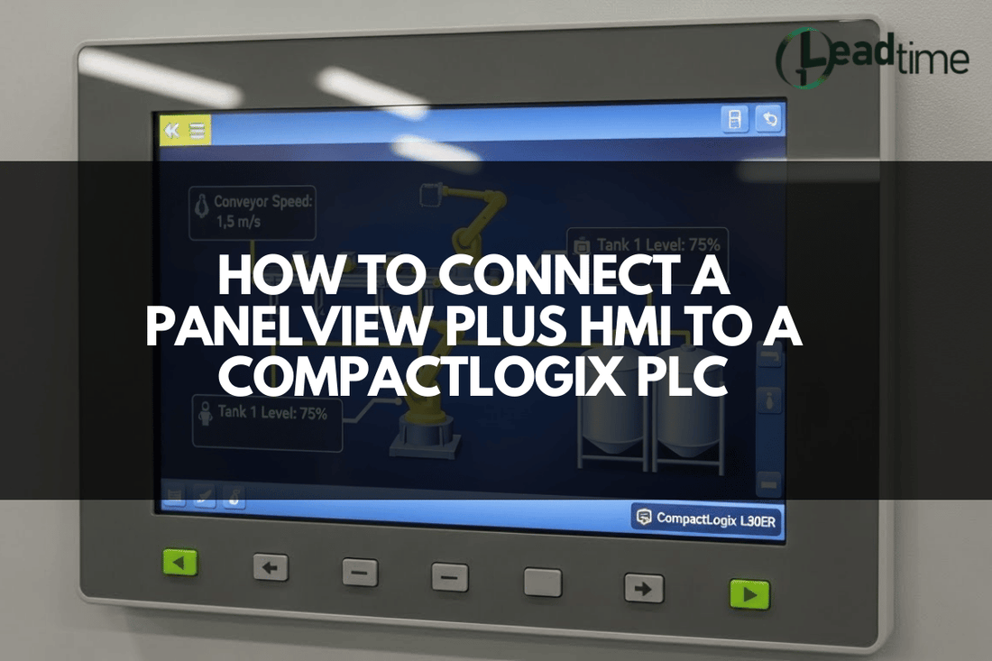 PanelView Plus HMI connecting to CompactLogix PLC over EtherNet/IP network