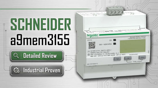 Schneider Electric A9MEM3155 iEM3155 63A DIN rail energy meter with Modbus RTU for commercial sub-metering