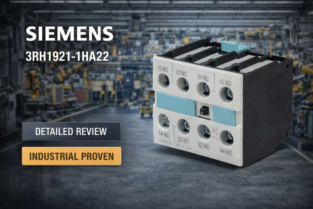 Siemens 3RH1921-1HA22 SIRIUS auxiliary switch block 2NO+2NC snap-on for 3RT1 motor contactor