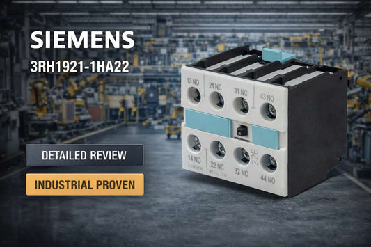 Siemens 3RH1921-1HA22 SIRIUS auxiliary switch block 2NO+2NC snap-on for 3RT1 motor contactor