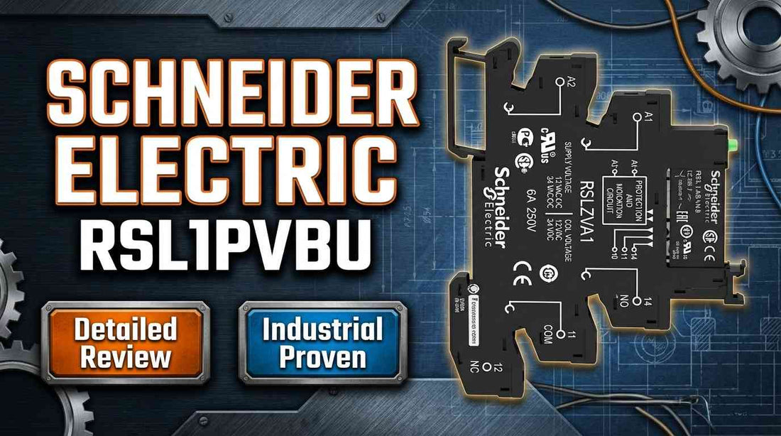 Schneider Electric RSL1PVBU 6mm slim interface relay 24V AC DC 6A 1CO DIN rail mount industrial control panel