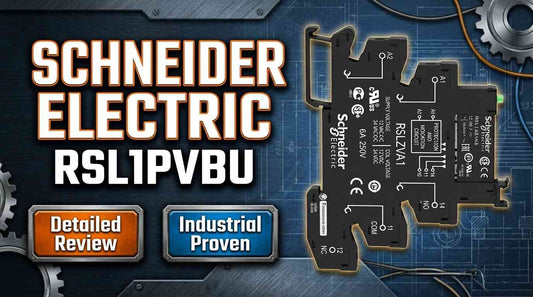 Schneider Electric RSL1PVBU 6mm slim interface relay 24V AC DC 6A 1CO DIN rail mount industrial control panel