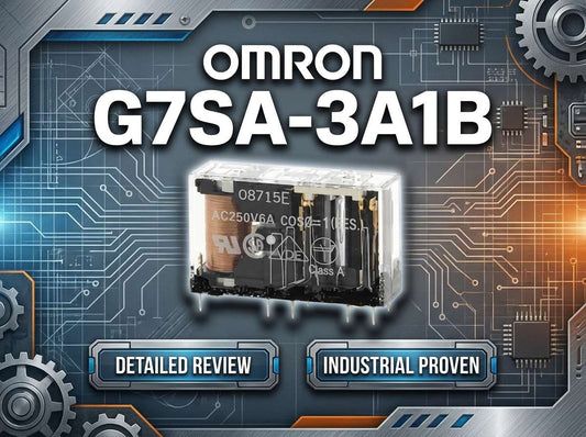 Omron G7SA-3A1B safety relay with forcibly guided contacts 3NO 1NC 4-pole 24VDC coil for industrial safety circuits