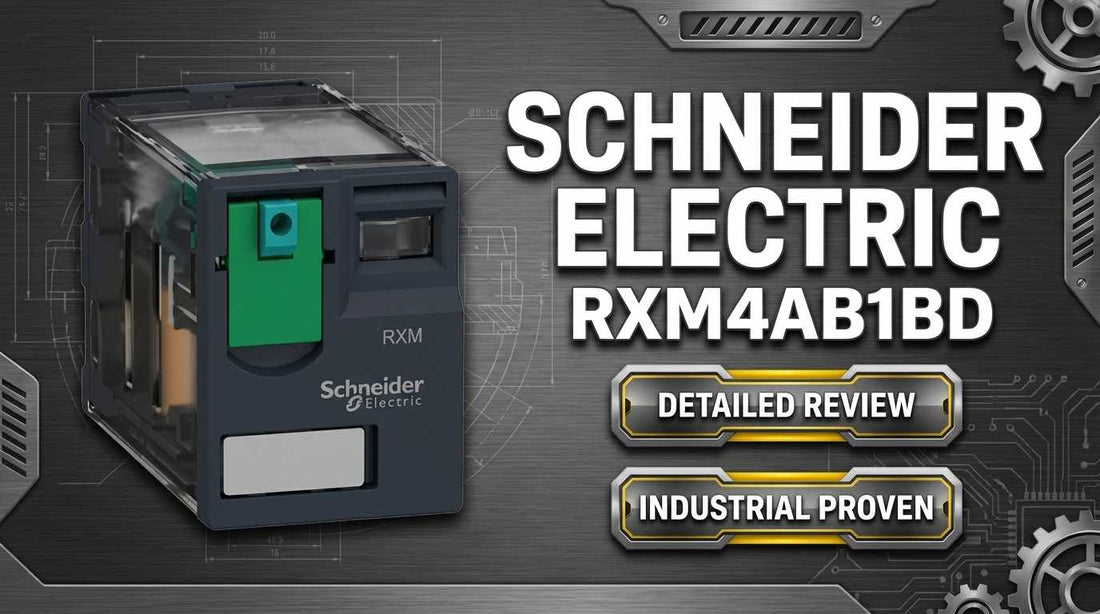 Schneider Electric RXM4AB1BD miniature plug-in relay 24V DC 4PDT for industrial automation control panels