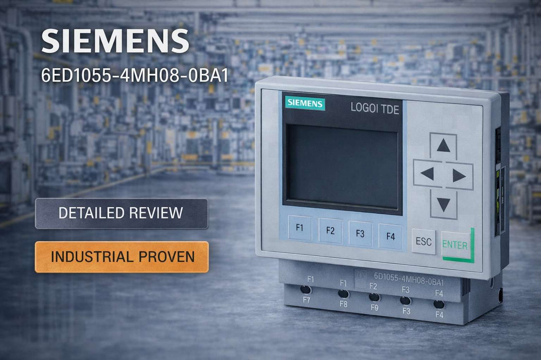 Siemens 6ED1055-4MH08-0BA1 LOGO! TDE 6-line text display module with dual Ethernet ports for LOGO! 8 industrial control panels