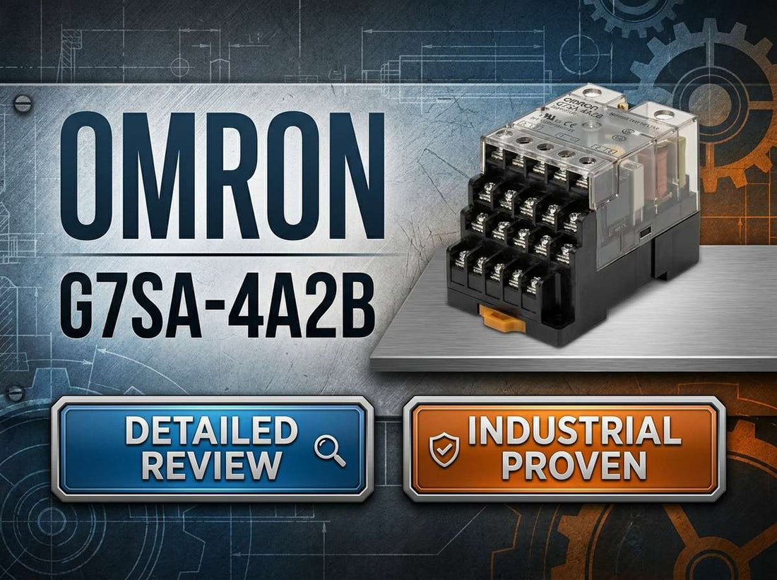 Omron G7SA-4A2B DC24 safety relay with forcibly guided contacts for machine e-stop and guard door circuits