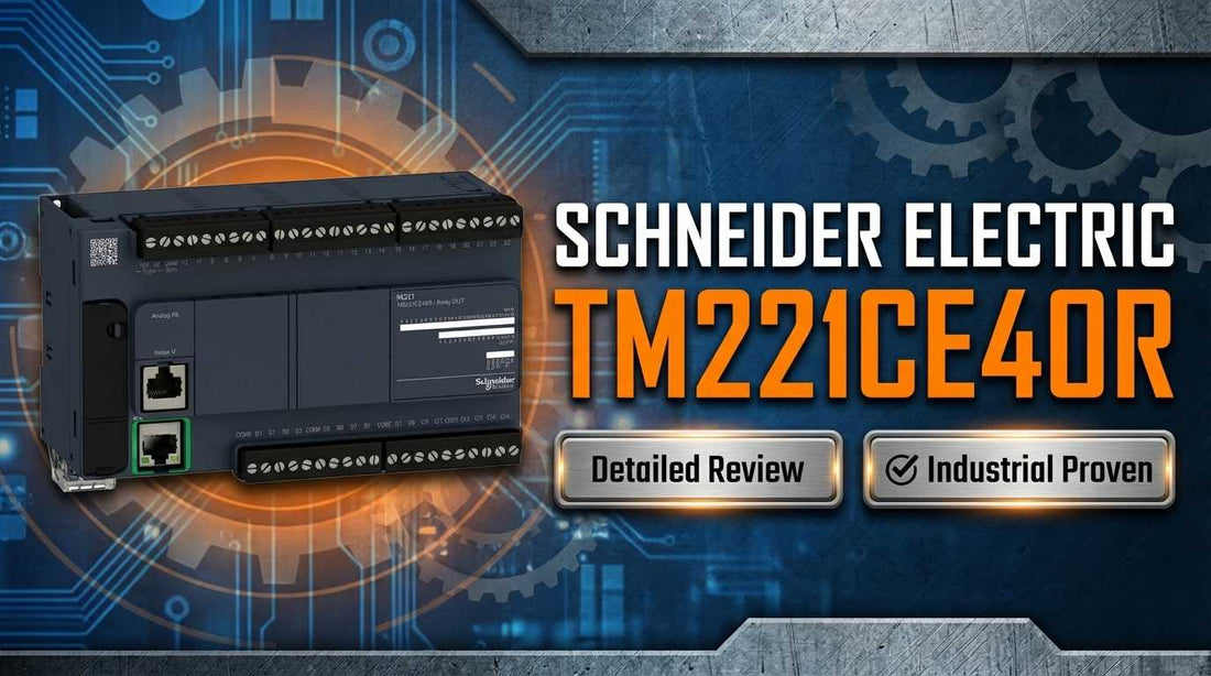 Schneider Electric TM221CE40R Modicon M221 40 I/O relay Ethernet Nano PLC for small machine control