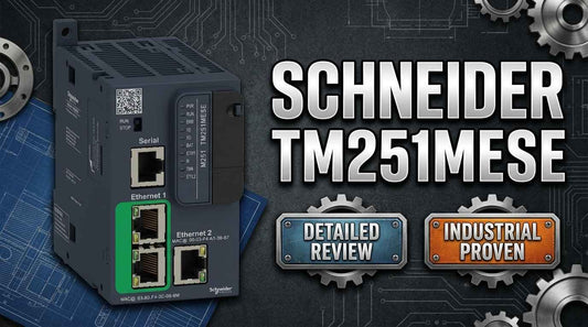 Schneider Electric TM251MESE Modicon M251 Logic Controller 2x Ethernet DIN rail mount panel automation