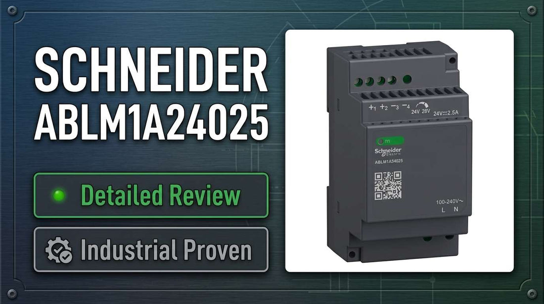 Schneider Electric ABLM1A24025 regulated 24V DC DIN rail power supply for industrial control panels