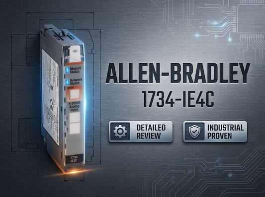 Allen-Bradley 1734-IE4C POINT I/O 4-channel analog current input module for 4–20 mA transmitters in distributed industrial control systems