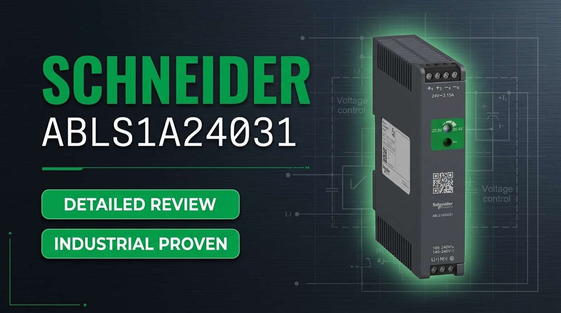 Schneider Electric ABLS1A24031 regulated 24V DC 3.1A compact DIN rail power supply for industrial automation panels