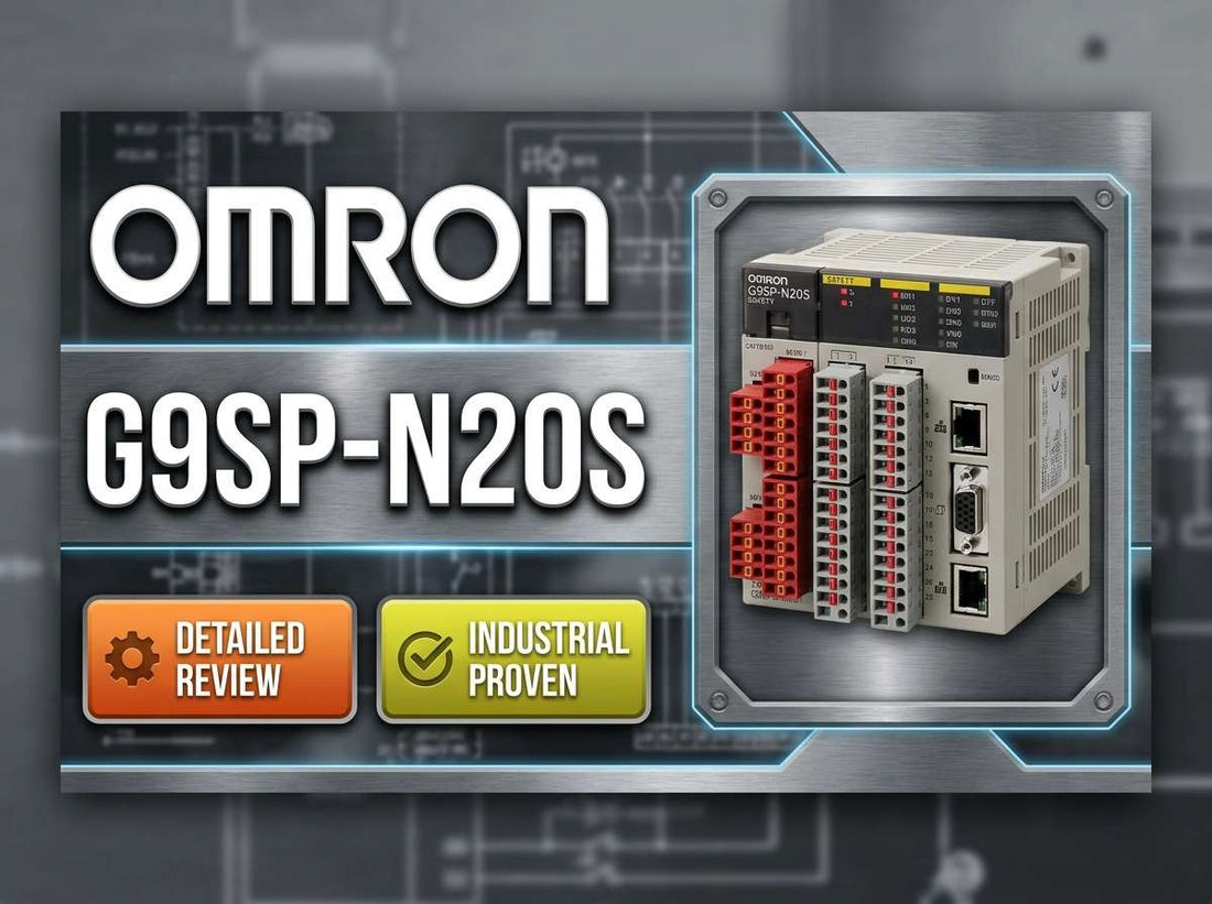 Omron G9SP-N20S stand-alone safety controller with 20 safety inputs and 8 safety outputs for small machine safety applications