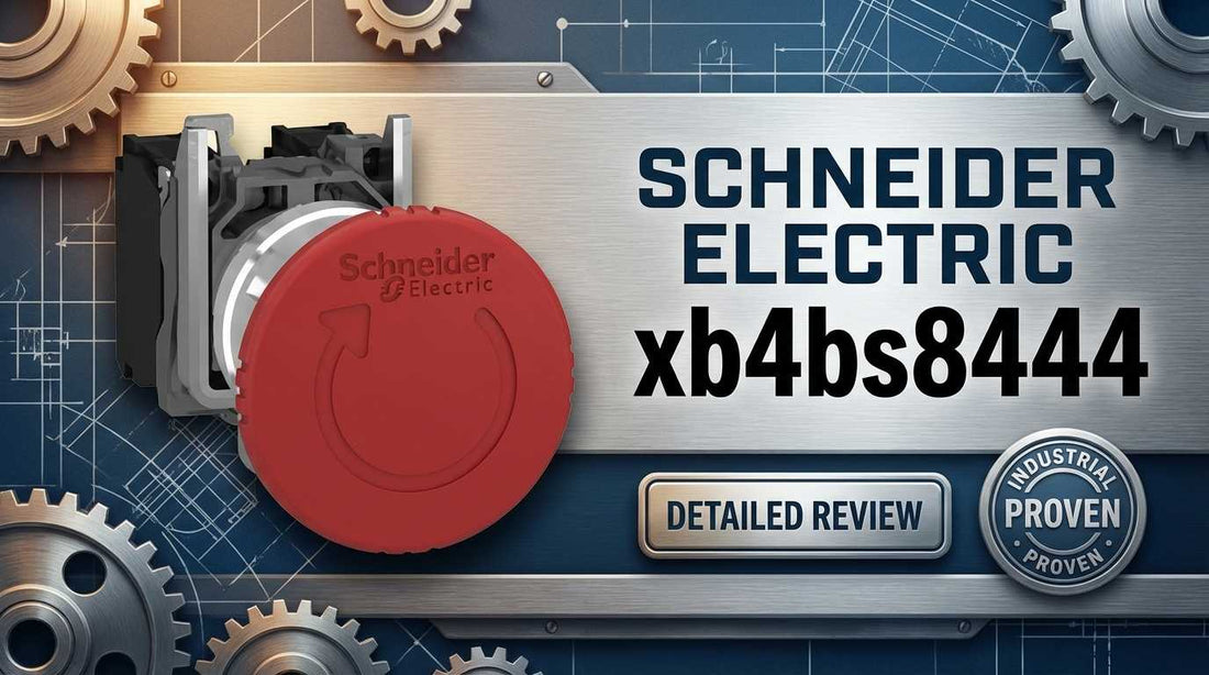 Schneider Electric XB4BS8444 red mushroom head 22mm emergency stop button Harmony XB4 series industrial control panel