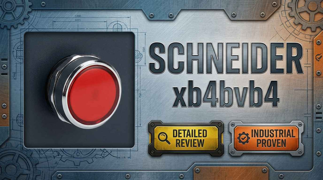 Schneider Electric XB4BVB4 Harmony XB4 22mm red plain lens integral LED 24V pilot light for industrial control panel