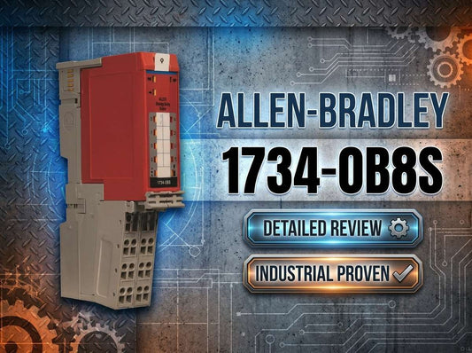 Allen-Bradley 1734-OB8S POINT Guard I/O 8-channel 24V DC safety sourcing output module for GuardLogix systems