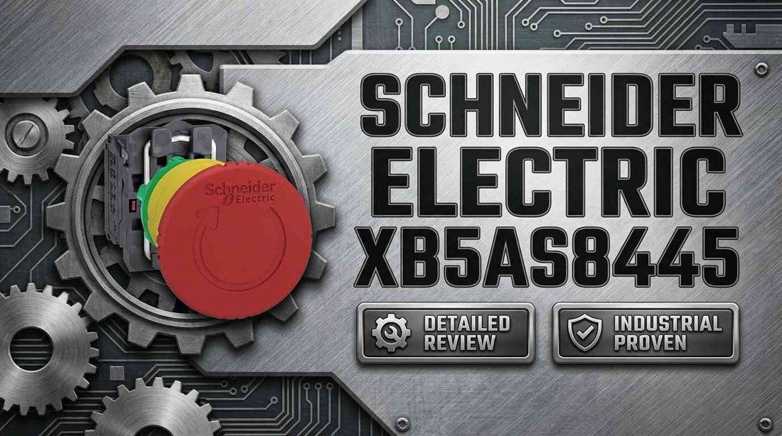 Schneider Electric XB5AS8445 red 40mm mushroom head emergency stop button 22mm panel mount IP69K industrial control panel