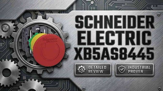 Schneider Electric XB5AS8445 red 40mm mushroom head emergency stop button 22mm panel mount IP69K industrial control panel