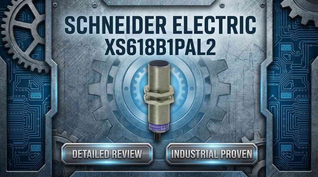 Schneider Electric XS618B1PAL2 OsiSense XS M18 inductive proximity sensor with 2m cable for factory automation washdown applications