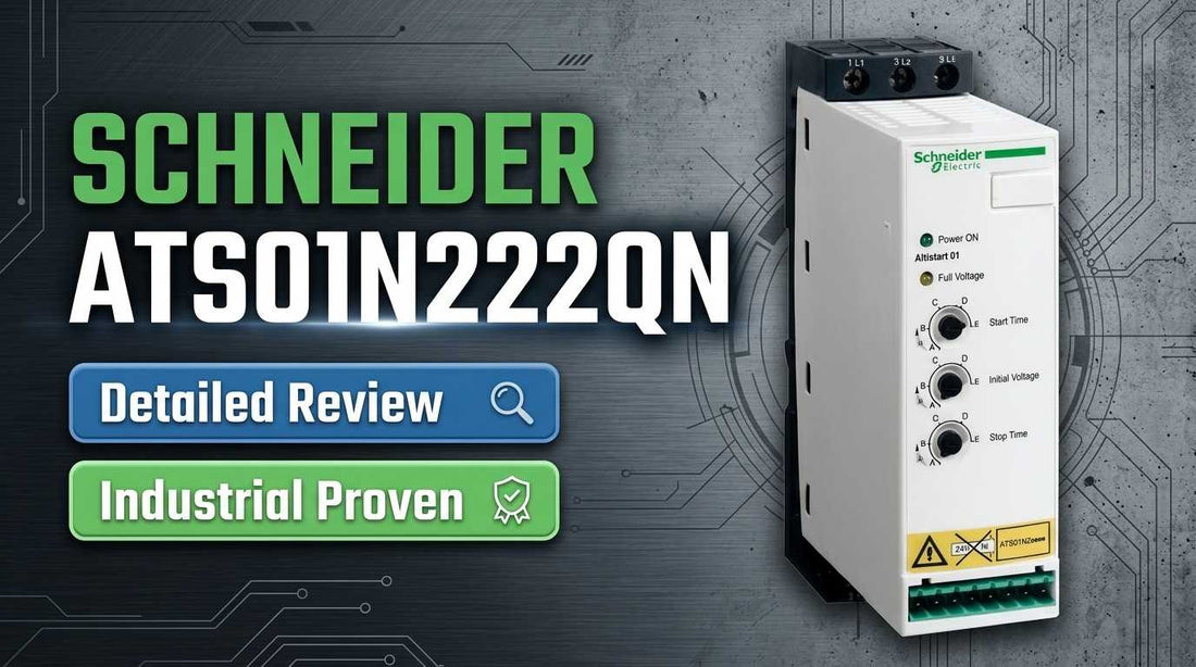 Schneider Electric ATS01N222QN Altistart 01 soft starter DIN rail mount 22A 380-415V 3-phase motor control