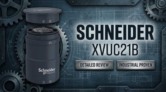 Schneider Electric XVUC21B Harmony XVU 60mm black modular tower light base unit for 24V AC/DC PLC-controlled signaling systems